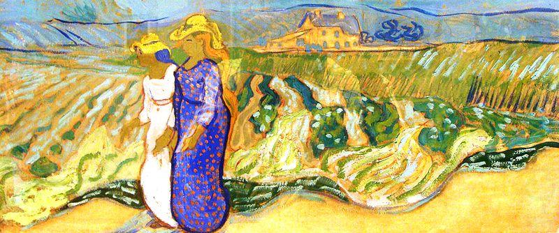 Women Crossing the Fields, Vincent Van Gogh